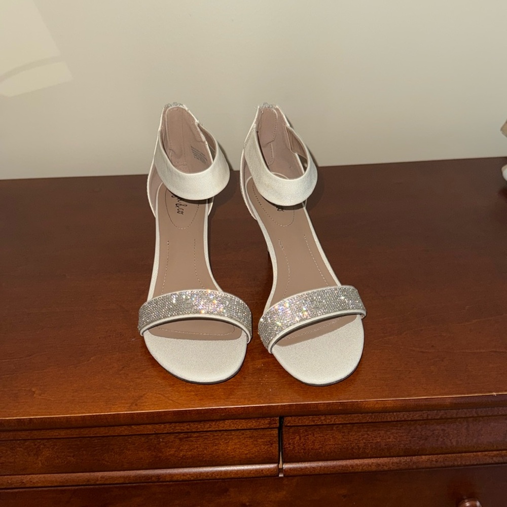 Style & Co  champagne and sliver heels Never 
Worn